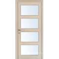 4 Panel Glass Door, Solid Wood Sticking Interior Doors